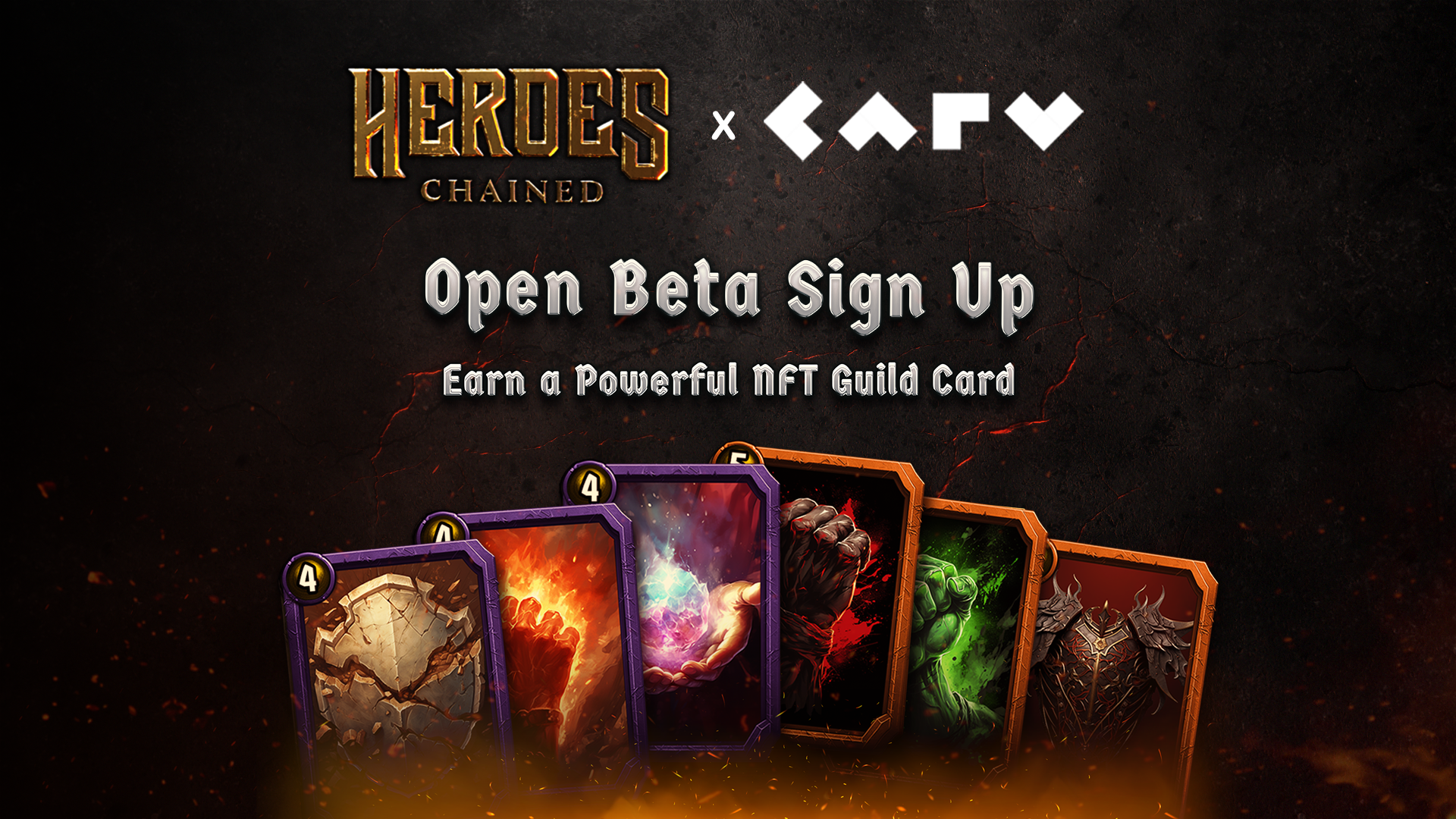 CARV x Heroes Chained Open Beta Sign Up Event